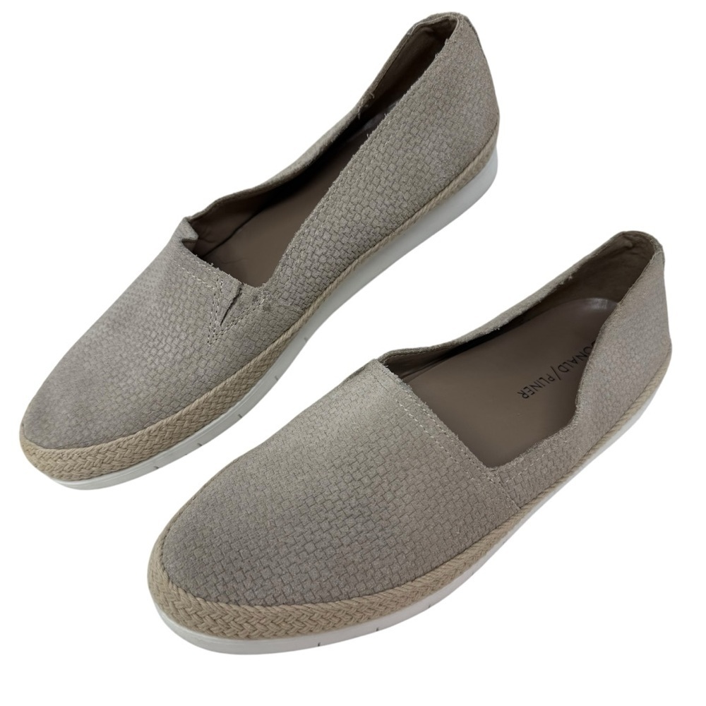 Donald Pliner Women’s Tan Perci Suede Espadrille Flat Slip On Loafers Size 7.5M - Picture 3 of 15